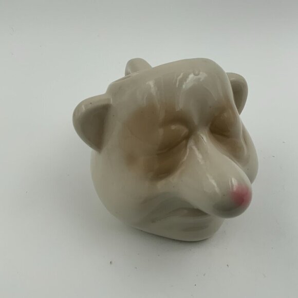 Vintage Egg Yolk Separator Man with Holes in Nose Ceramic - Picture 6 of 7